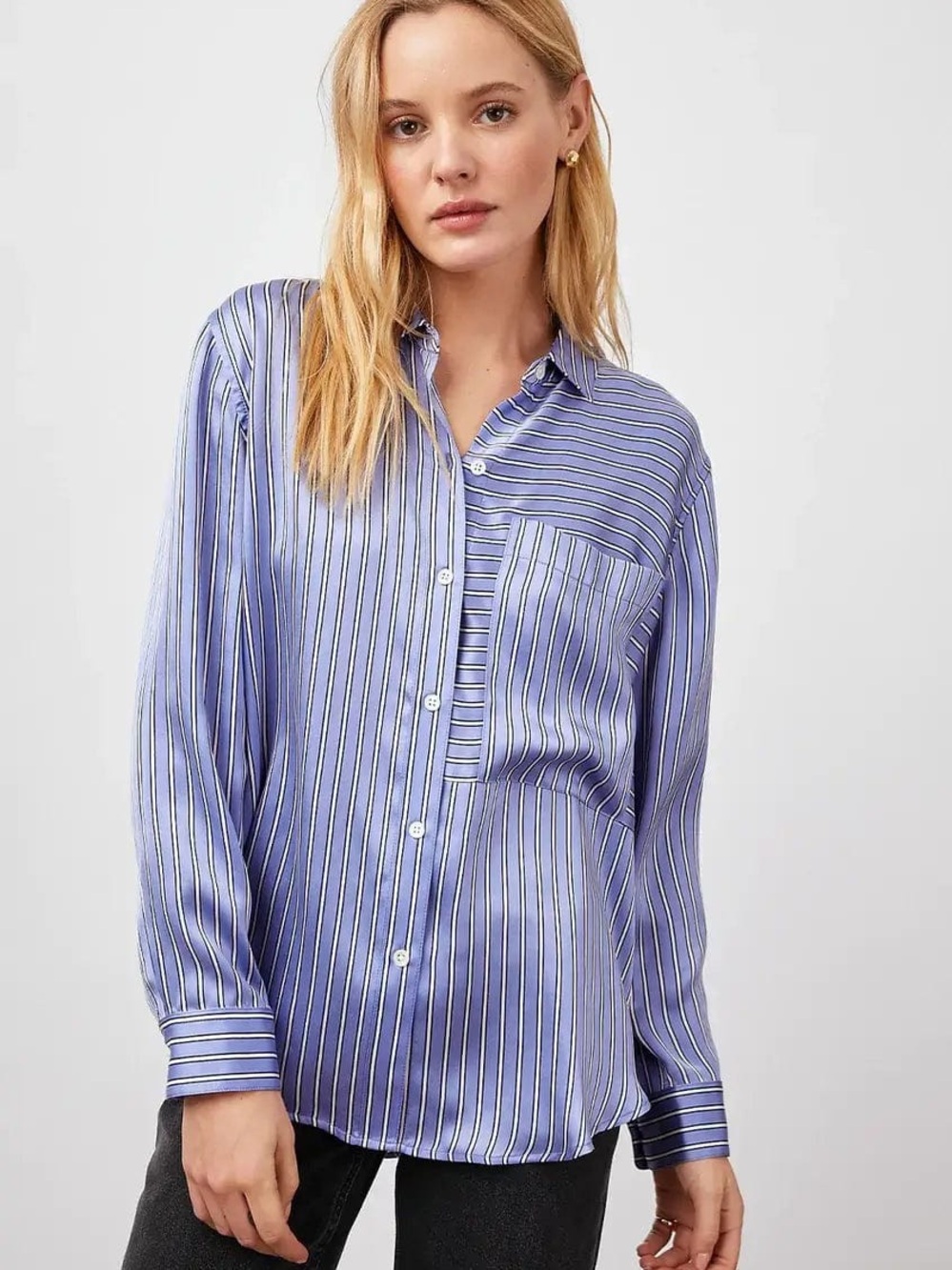 RAILS SILK SPENCER SHIRT NWOT